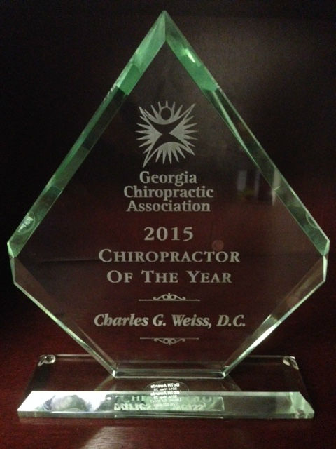 Chiropractor of the year award